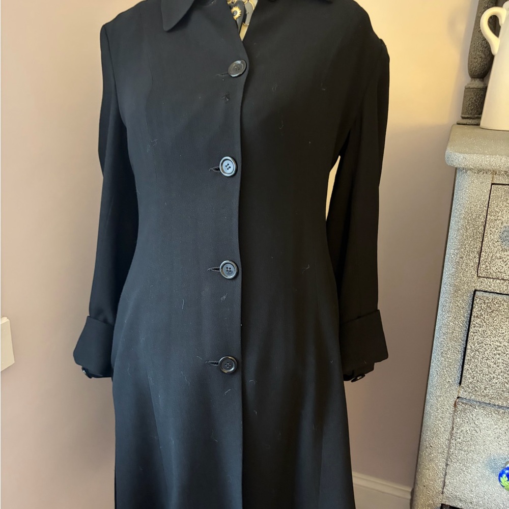 Elegant Black Women's Pea Coat